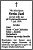 Dødsannonse Svein Juel
